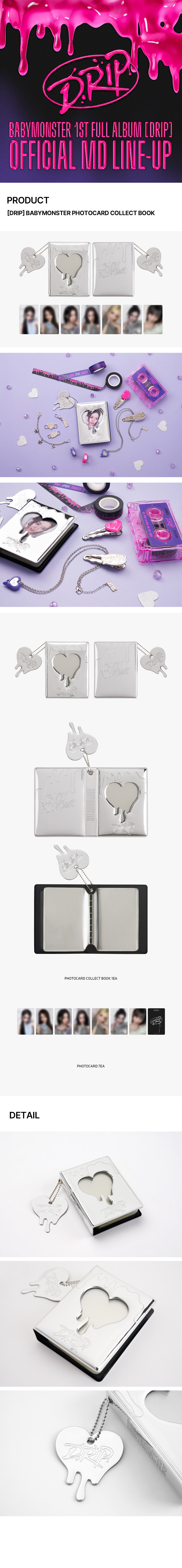 DRIP] BABYMONSTER PHOTOCARD COLLECT BOOK - YG SELECT